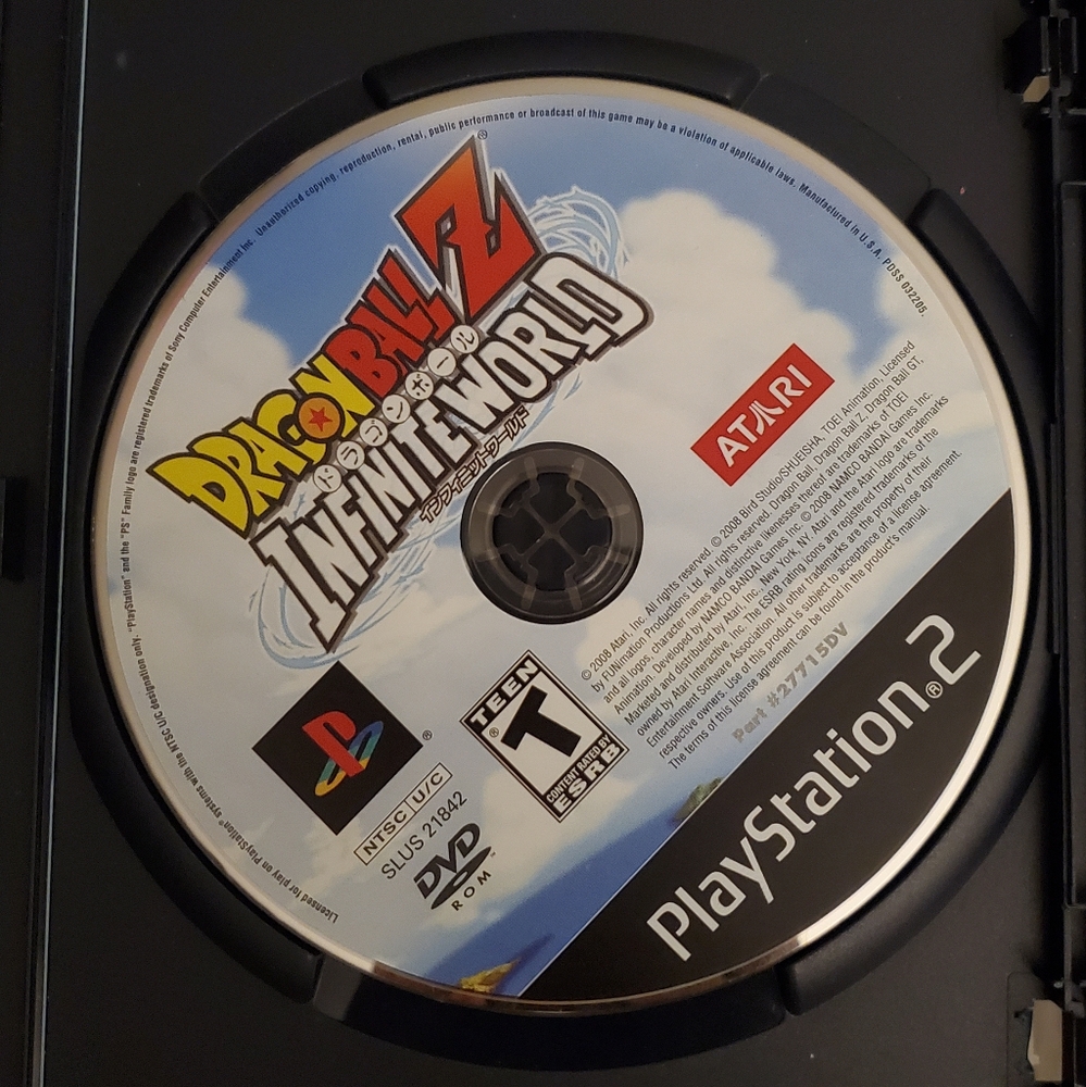 Sony PlayStation 2 Dragon Ball Z Infinite World game